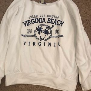 Wide-neck sweatshirt